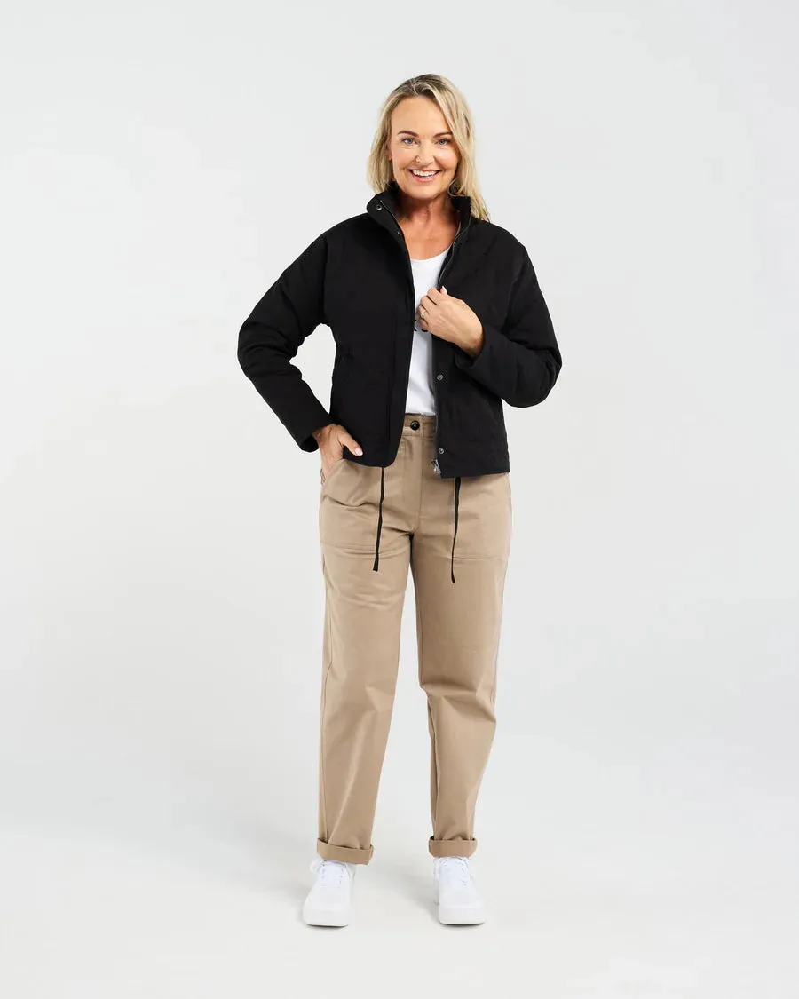 Helene Quilted Jacket - Black