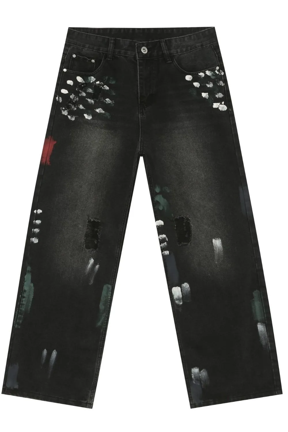 Heren Paint Loose Jeans