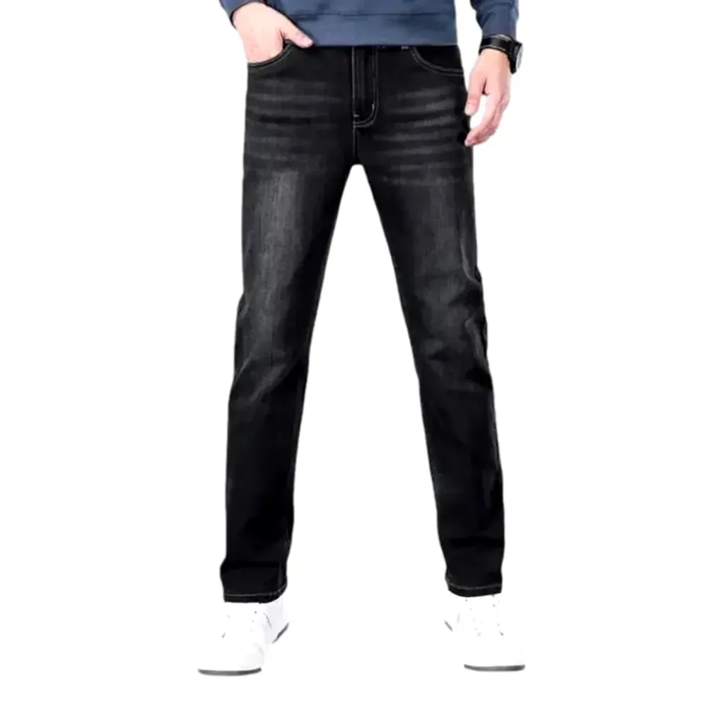 High rise slim men's jeans
