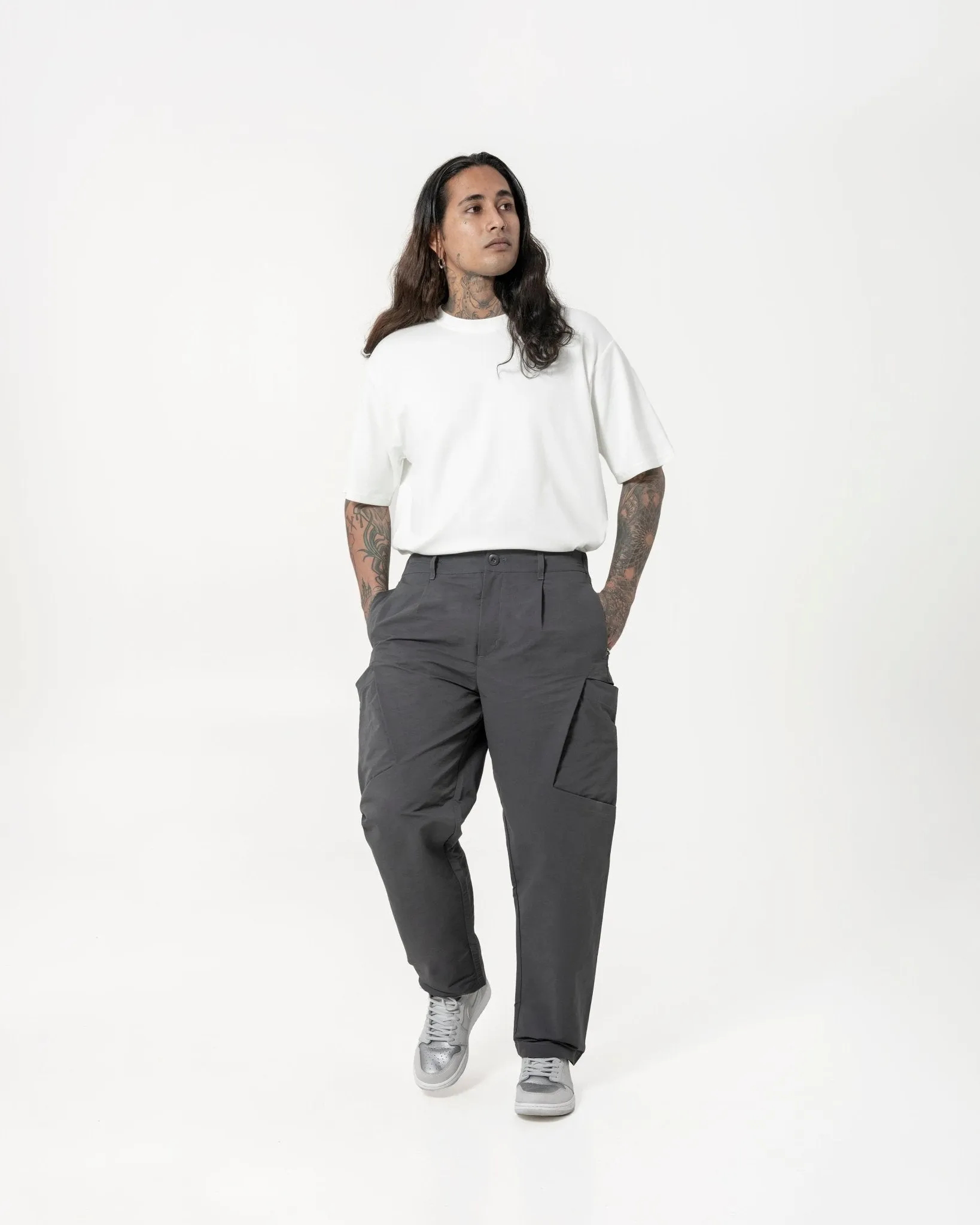 Inverse Cargo Trousers - Graphite