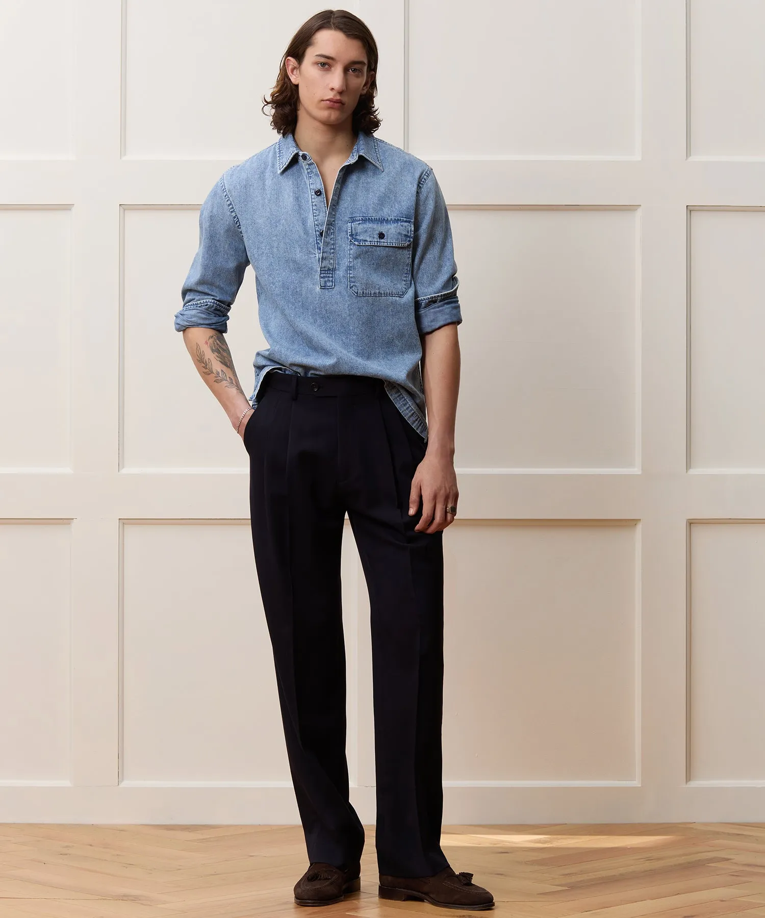 Italian Gabardine Wythe Trouser