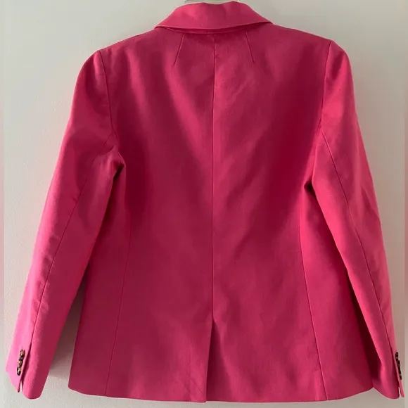 J. Crew Parke Blazer in Stretch Linen Blend, Vivid