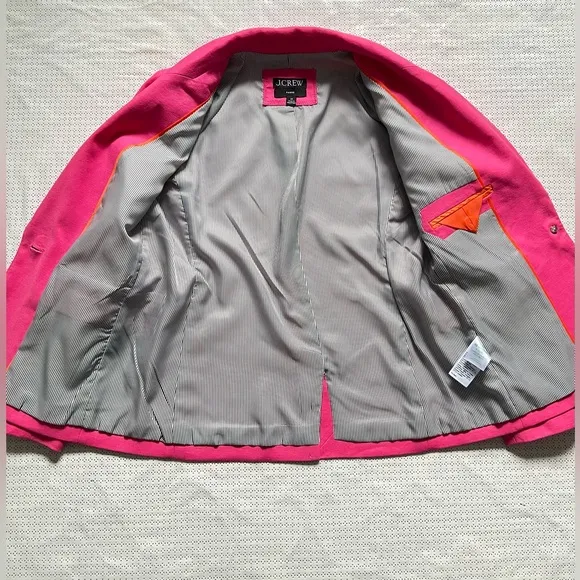J. Crew Parke Blazer in Stretch Linen Blend, Vivid