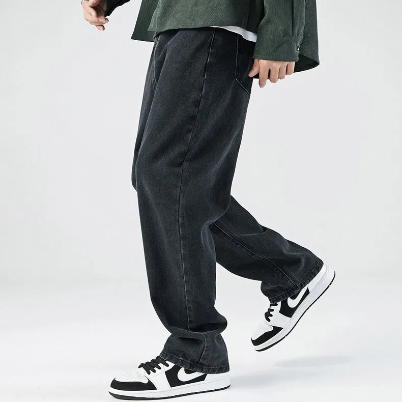 Japanese Washed Loose Straight Jeans