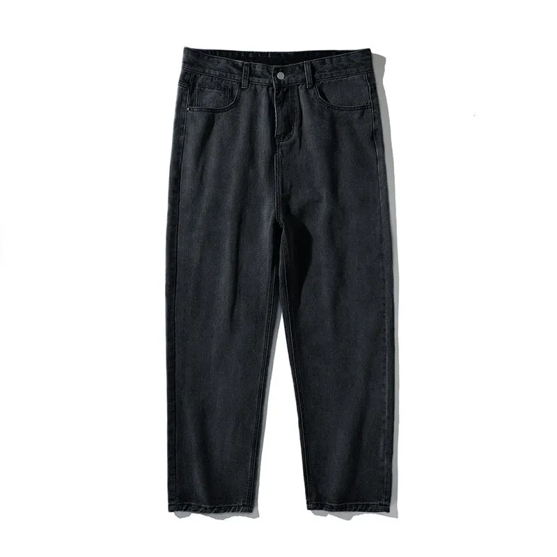Japanese Washed Loose Straight Jeans
