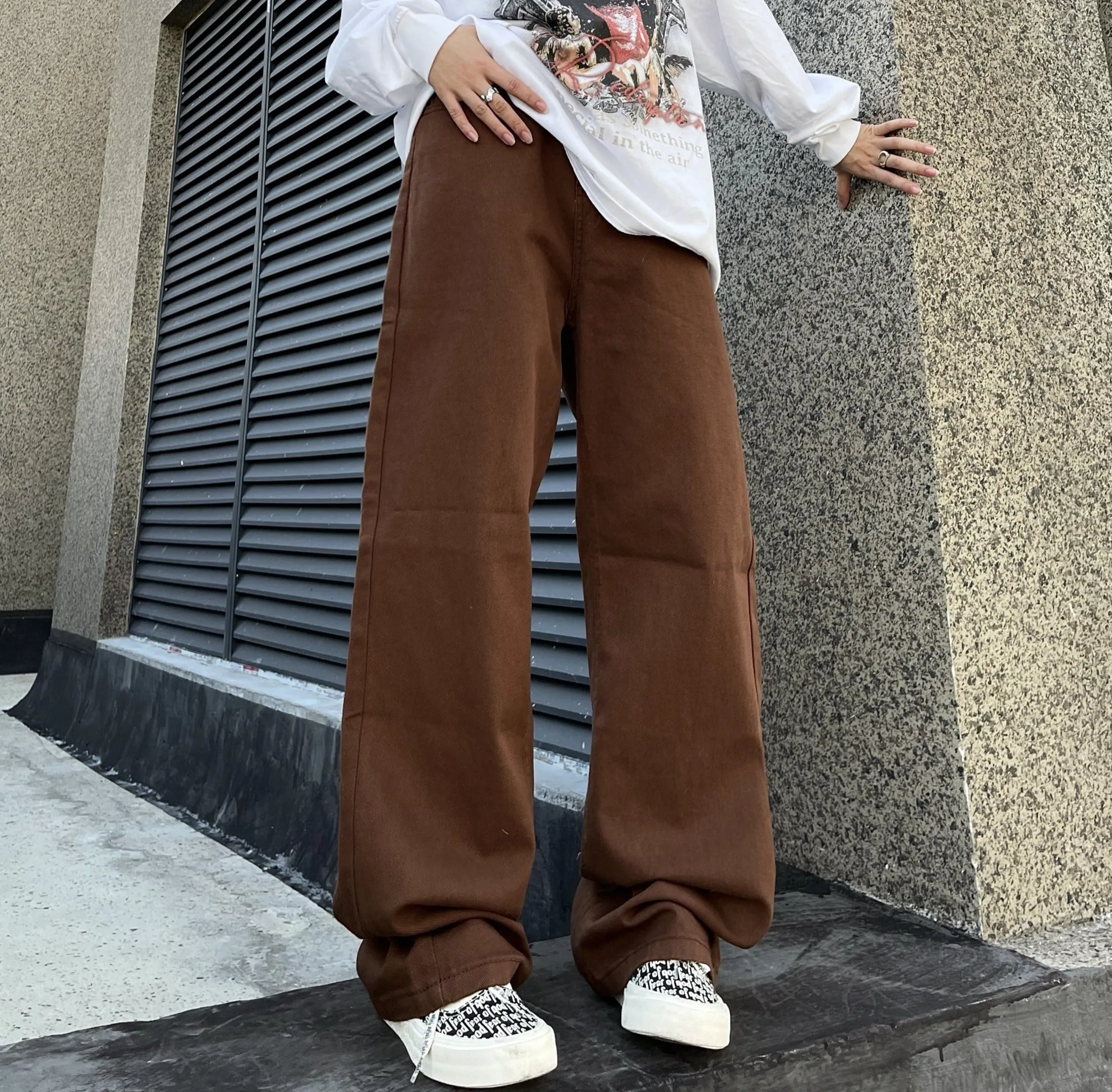 JazzHer Camora Loose Wide Leg Jeans