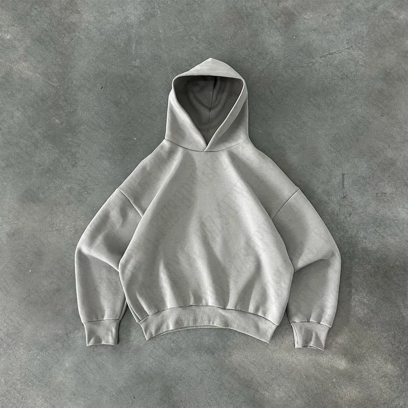 JazzHer Casual solid color pattern Hoodie emotional girl urban beauty 90s tops rock street aesthetics chic punk retro hop women's Hoodie