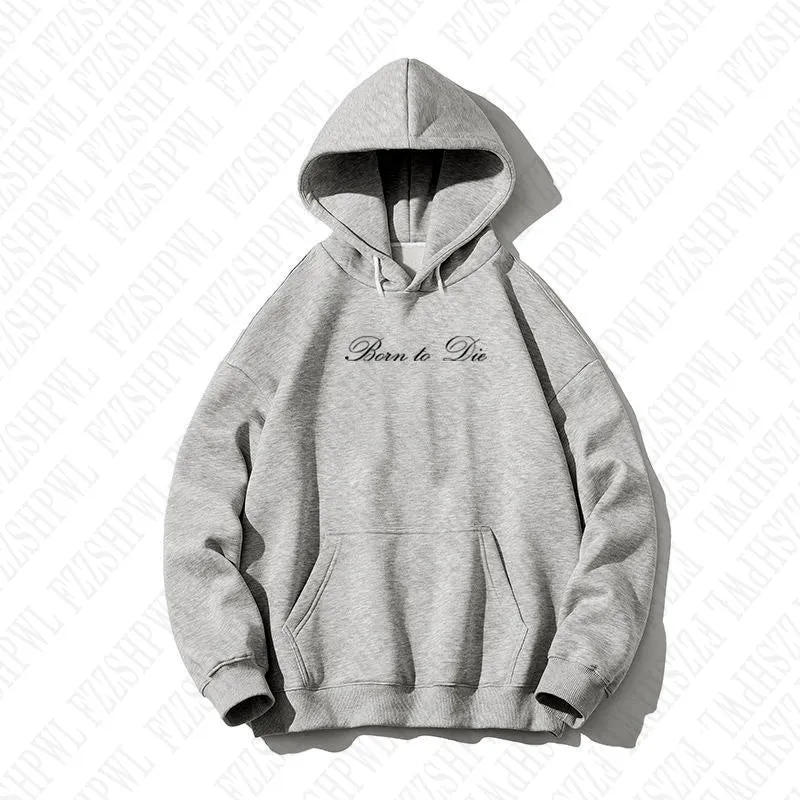 JazzHer Hip Hop Punk Streetwear Women's Pullover Sweatshirt Rock Emo Girl Chic Born to Die Letter Printed Casual Fashion Punk Sweatshirt