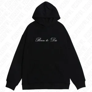JazzHer Hip Hop Punk Streetwear Women's Pullover Sweatshirt Rock Emo Girl Chic Born to Die Letter Printed Casual Fashion Punk Sweatshirt