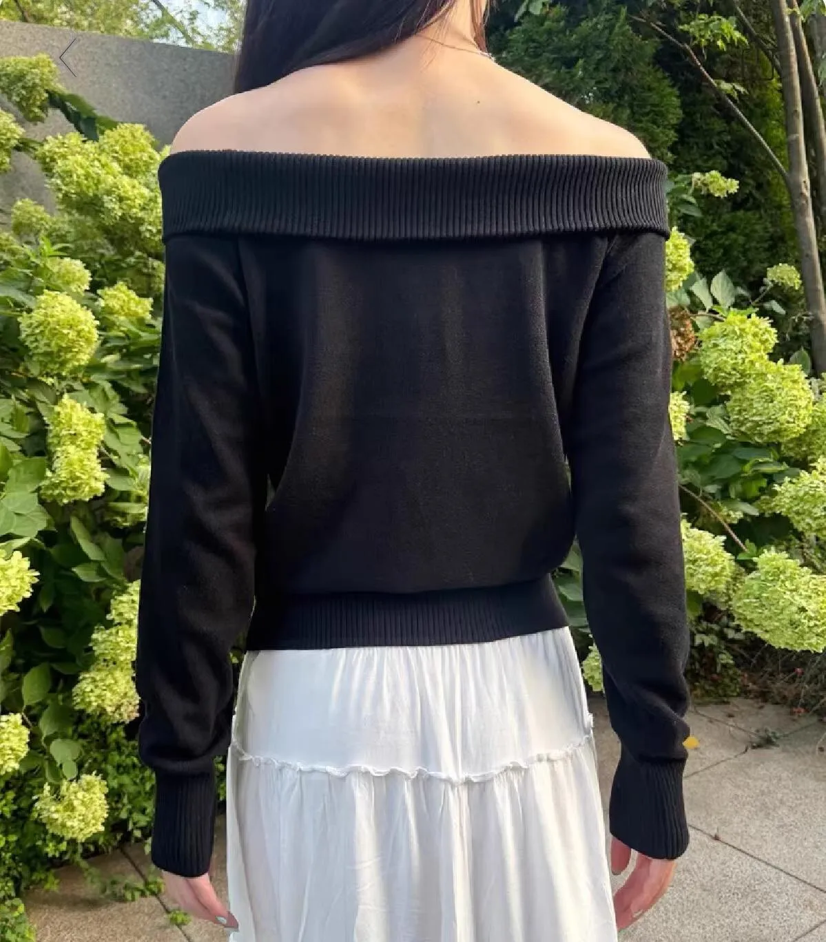JazzHer New Black Chic Slash Neck Women Sweater Long Sleeve Loose Sexy Knitting Pullovers Winter Girls Sweet Slim Top Y2K Street 2025