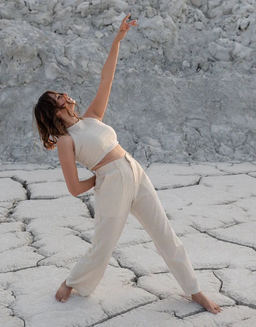 Khadi Cream Trouser