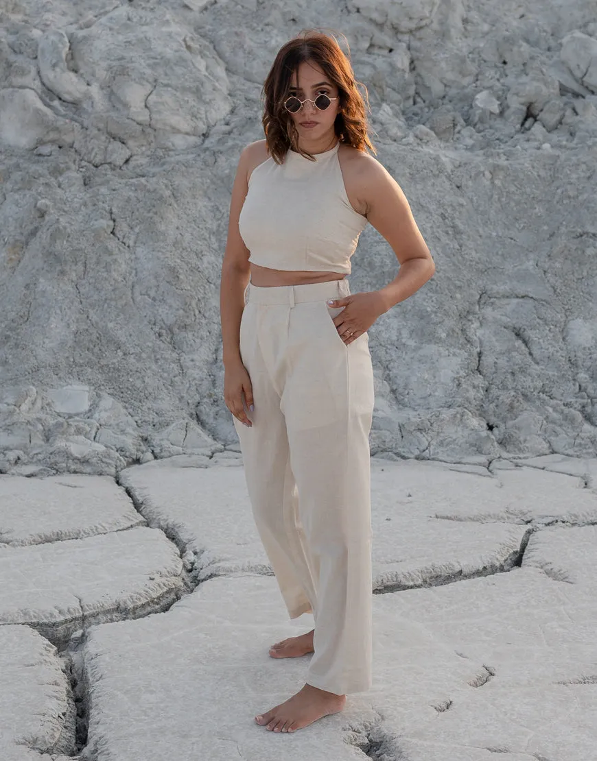 Khadi Cream Trouser