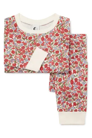 kids classic pj set | festive floral