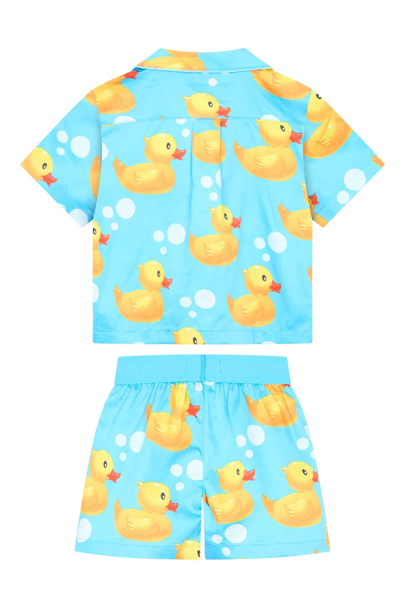 Kids Pyjama Set in Rubber Ducks