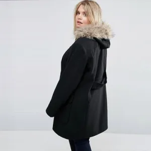 Kissmilk Plus Size Winter Warm Women Thick Coat Basic Preppy Style Outwear Long Sleeve Toggle Hooded Big Size Jacket 3XL-6XL