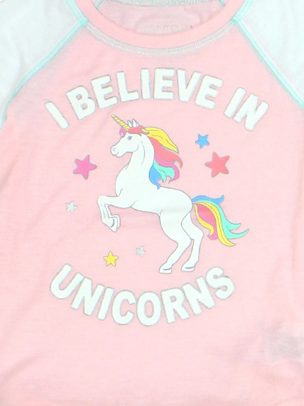 Komar Kids Unicorn Short Sleeve 3-Piece Pajamas Set