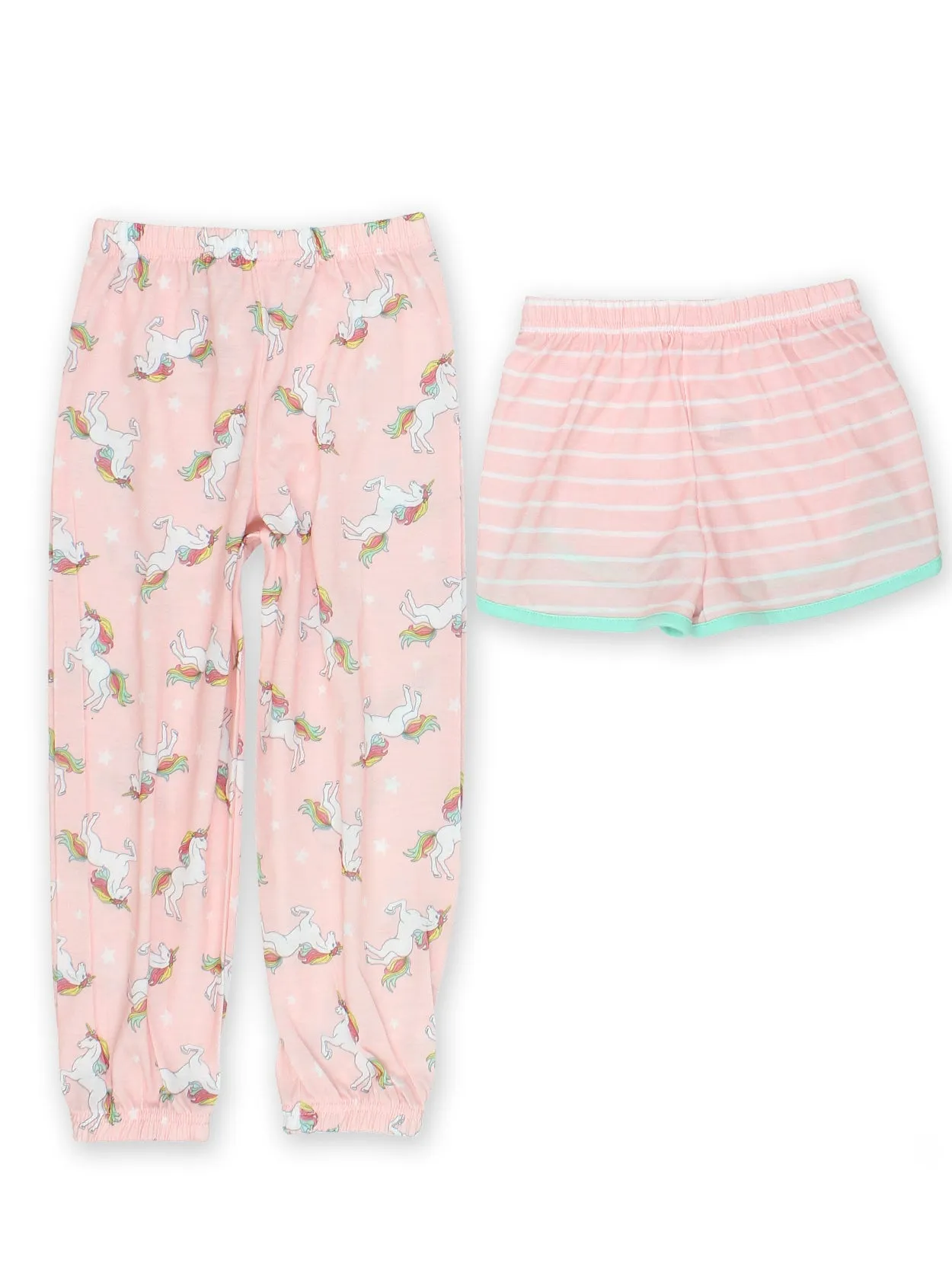 Komar Kids Unicorn Short Sleeve 3-Piece Pajamas Set