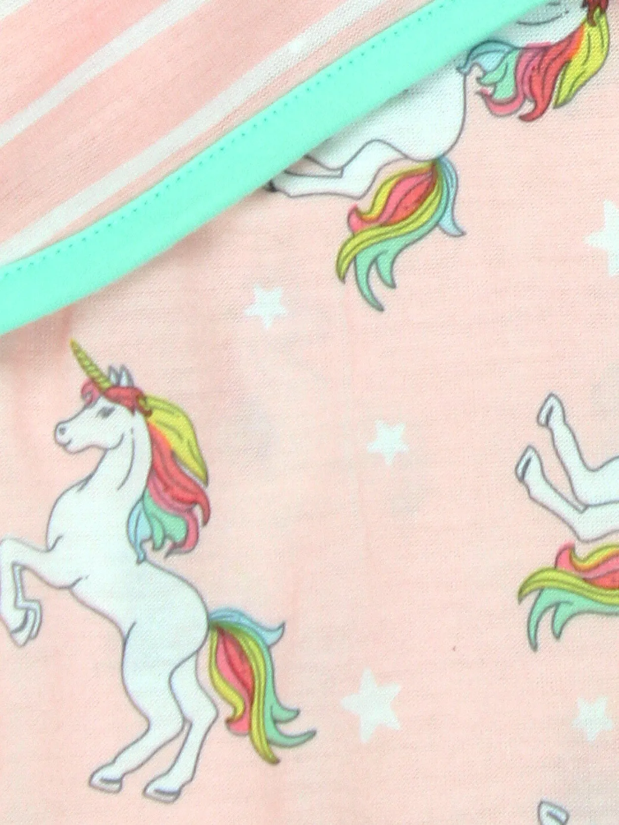 Komar Kids Unicorn Short Sleeve 3-Piece Pajamas Set