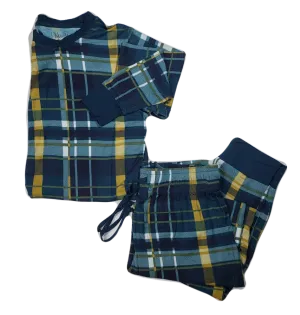 Kozi & Co Hunter & Gold Plaid Women's Pajama Set