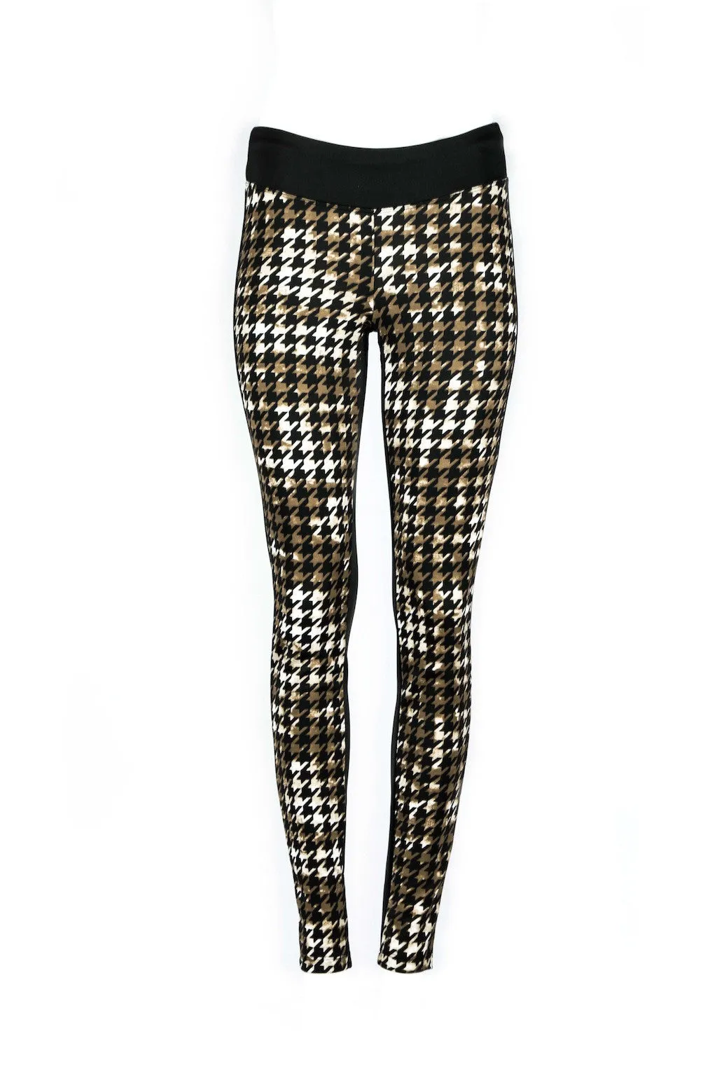 Kylie Houndstooth Color Block Pants