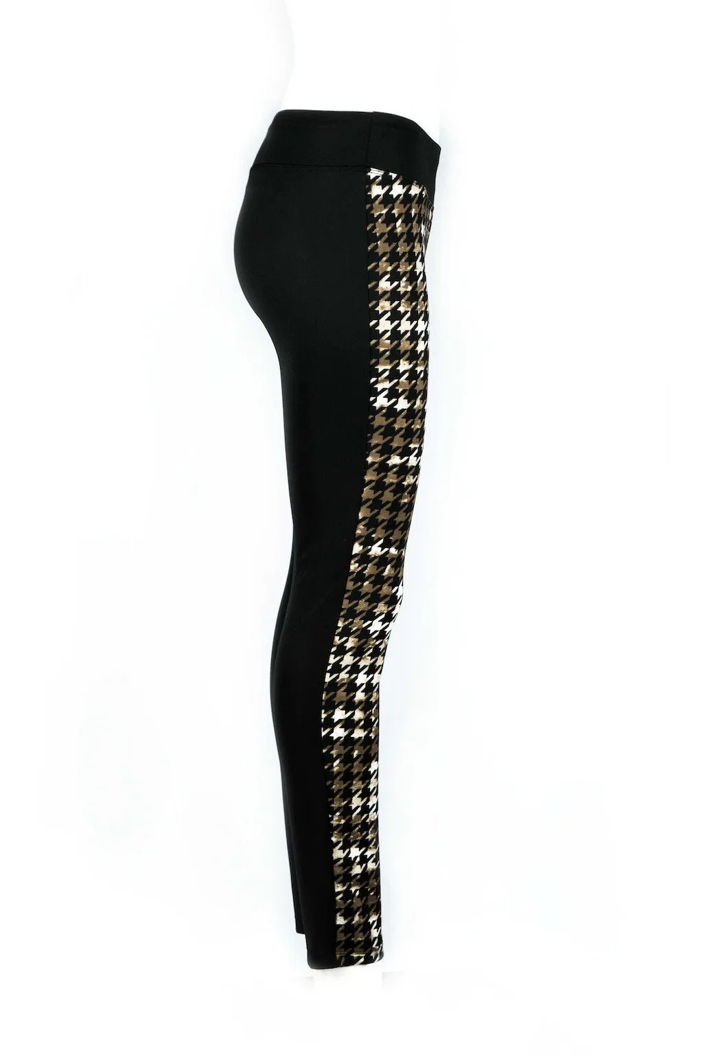 Kylie Houndstooth Color Block Pants