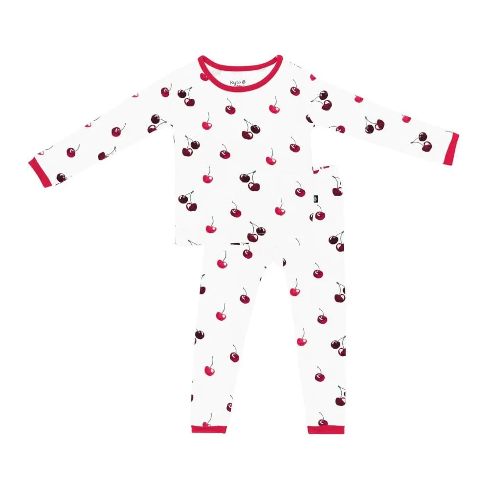Kyte Baby Long Sleeve Pajama Set - Cherry