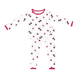 Kyte Baby Long Sleeve Pajama Set - Cherry