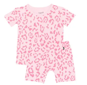 Kyte Baby - Short Sleeve Toddler Pj Set - Sakura Leopard