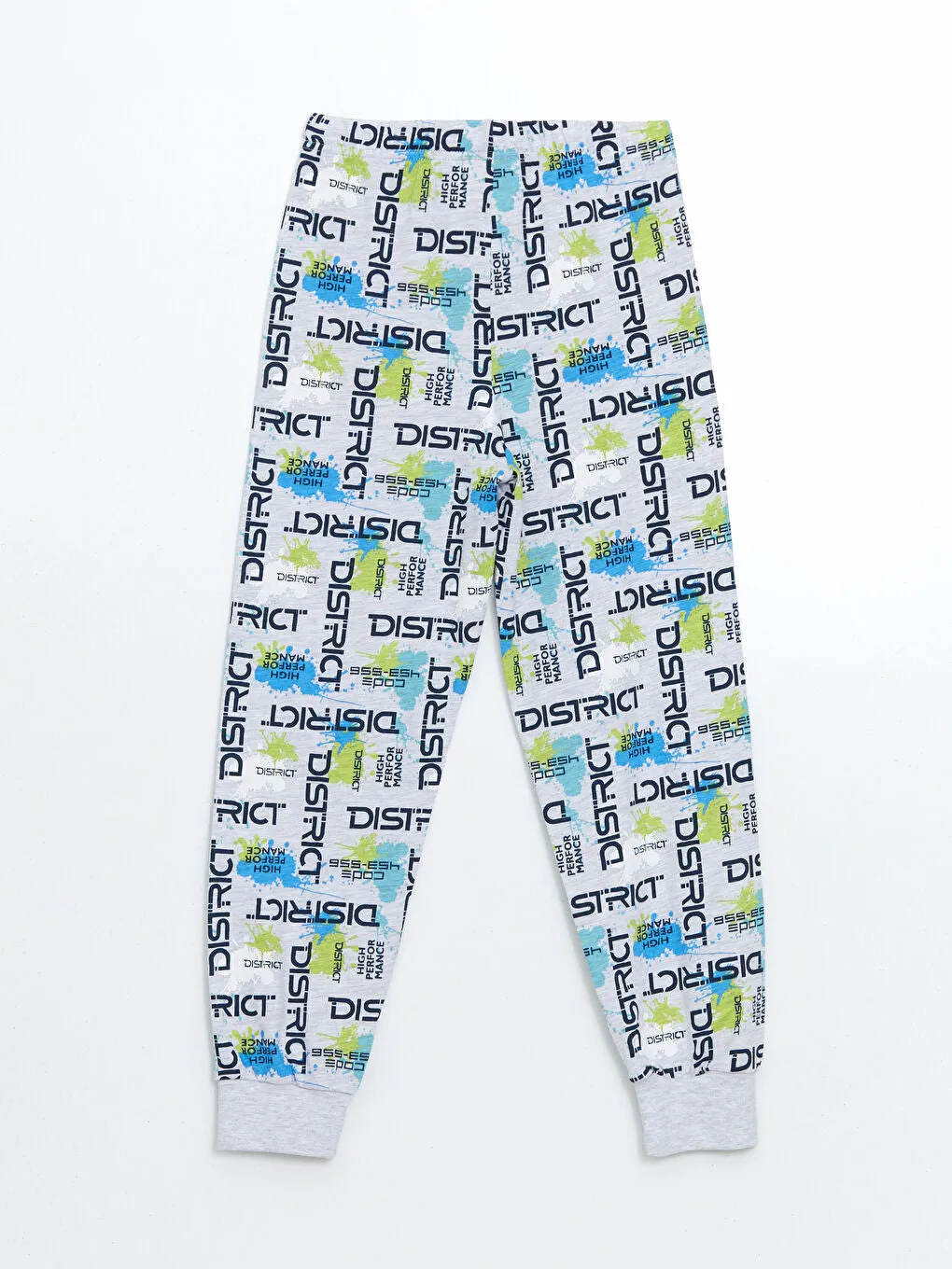 LCW Kids Navy Blue Crew Neck Boys Pajama Set