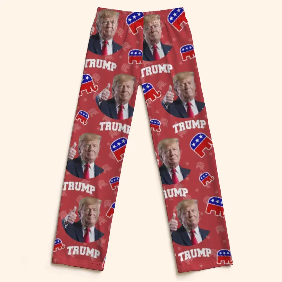 Leadership Shapes Nations - US Elections Pajama Pants - Gift For Conservative Supporters