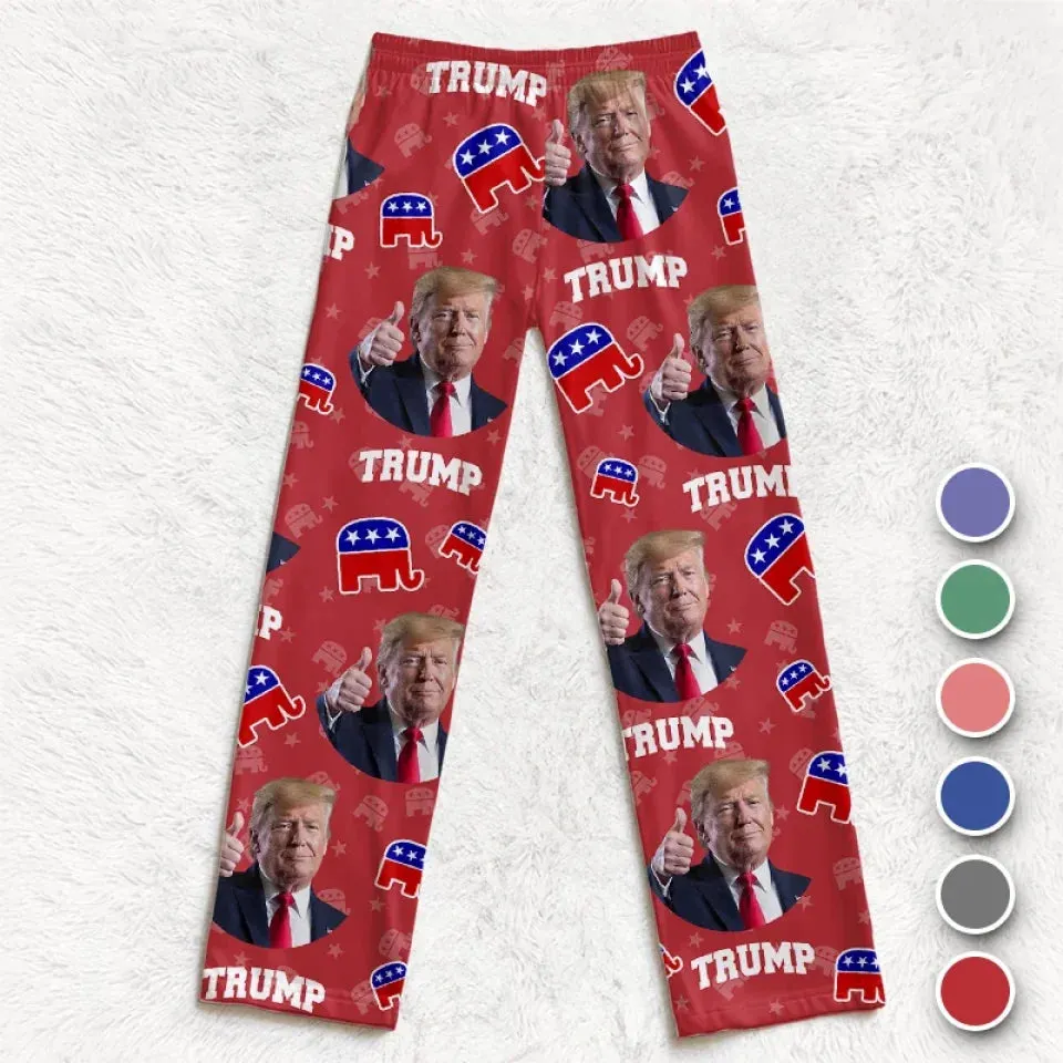 Leadership Shapes Nations - US Elections Pajama Pants - Gift For Conservative Supporters