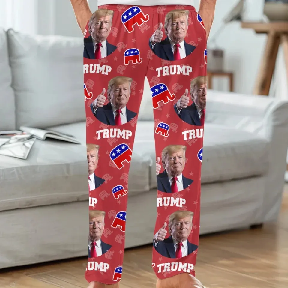 Leadership Shapes Nations - US Elections Pajama Pants - Gift For Conservative Supporters