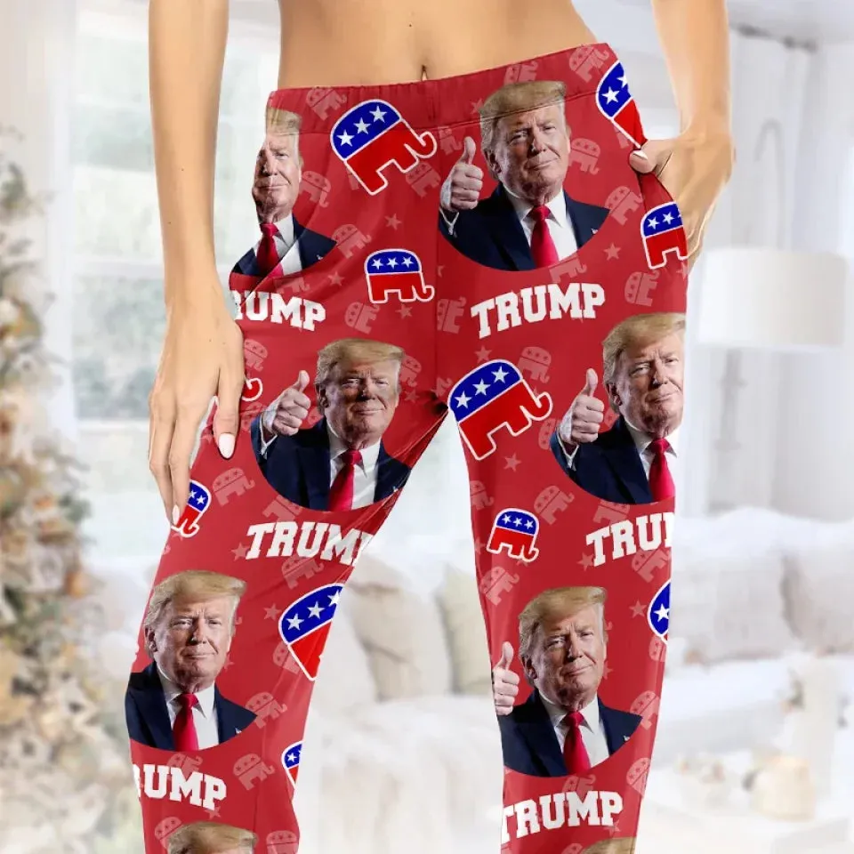Leadership Shapes Nations - US Elections Pajama Pants - Gift For Conservative Supporters