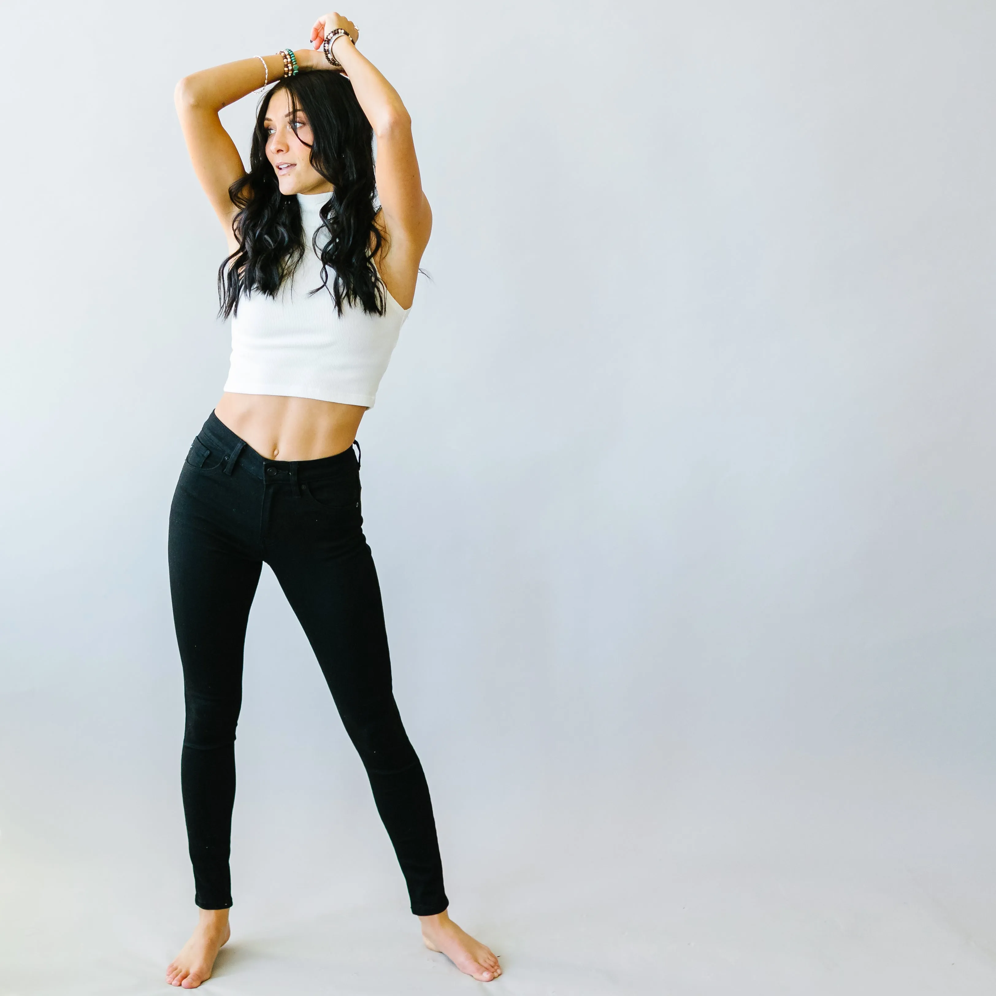 Let Your Hair Down Skinnies by Kancan