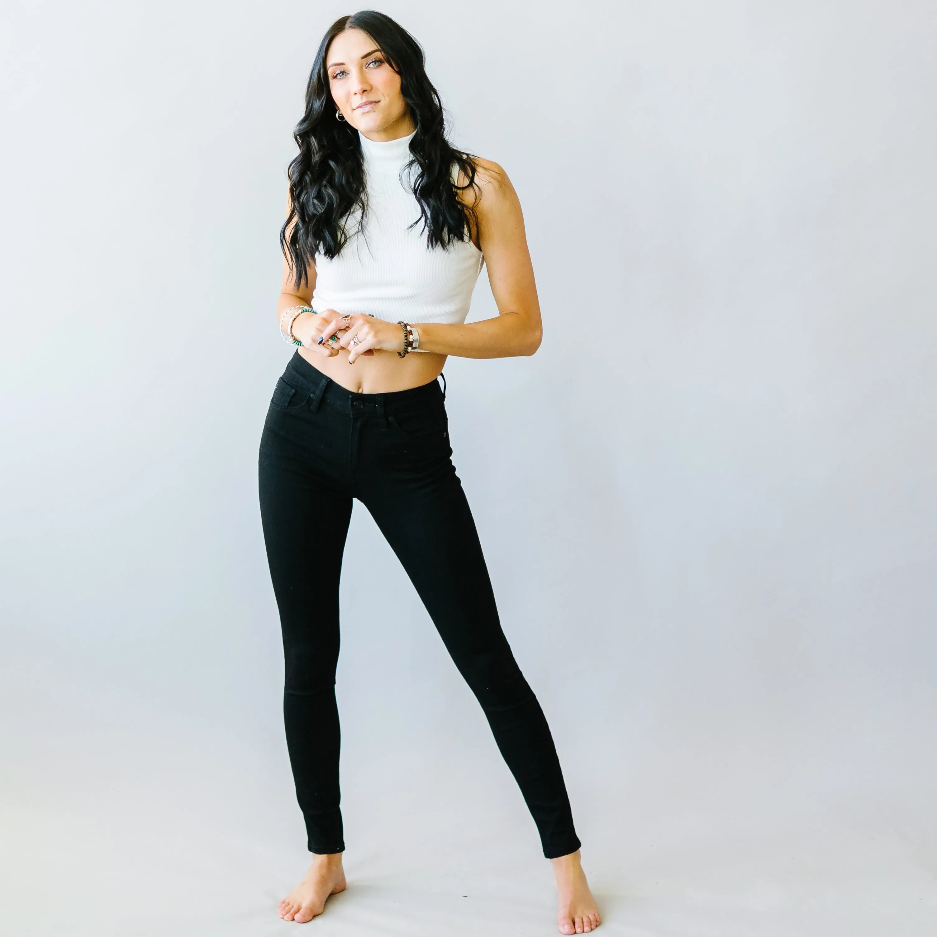Let Your Hair Down Skinnies by Kancan