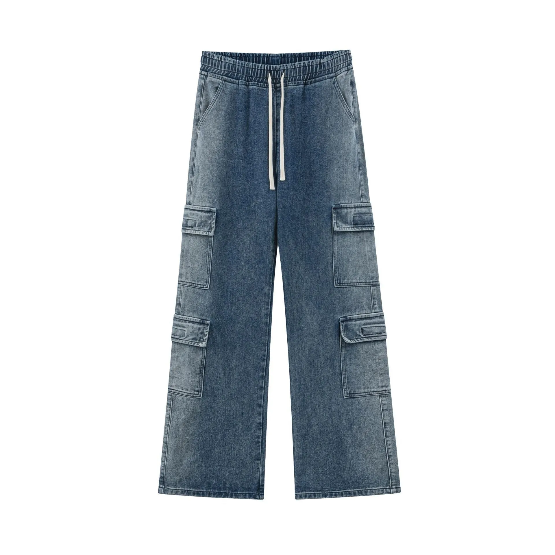 Loose Cargo Wide Leg Jeans
