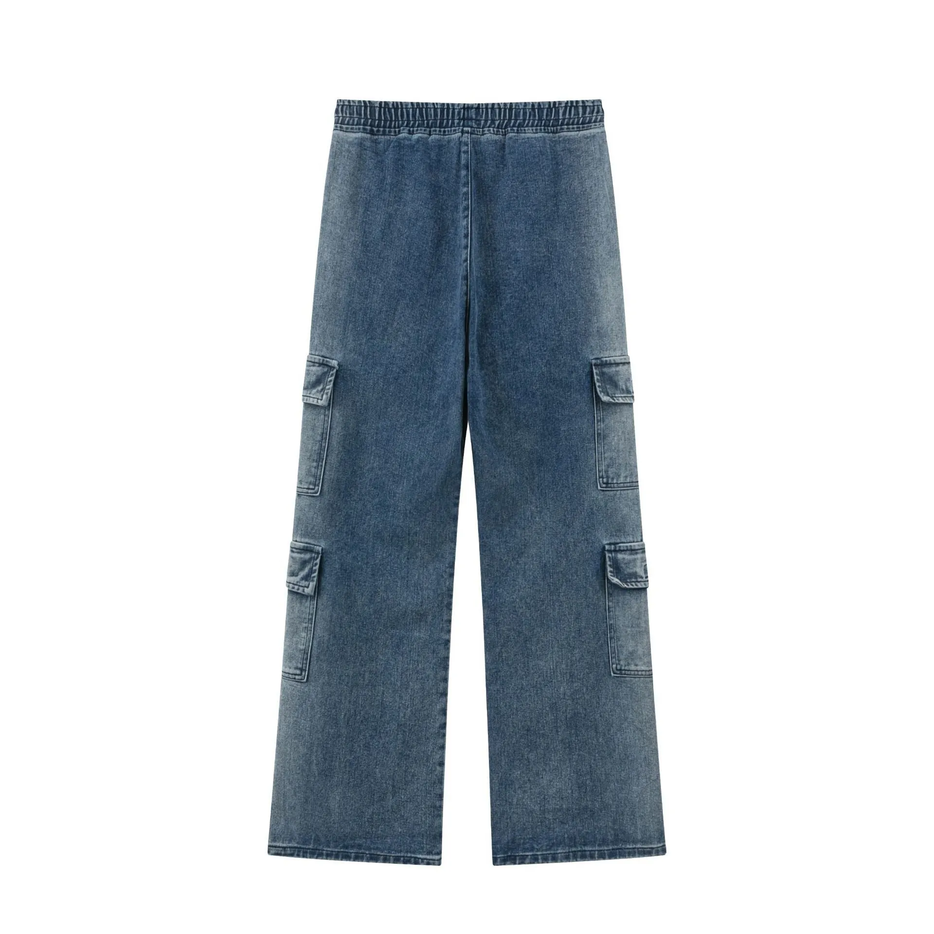 Loose Cargo Wide Leg Jeans