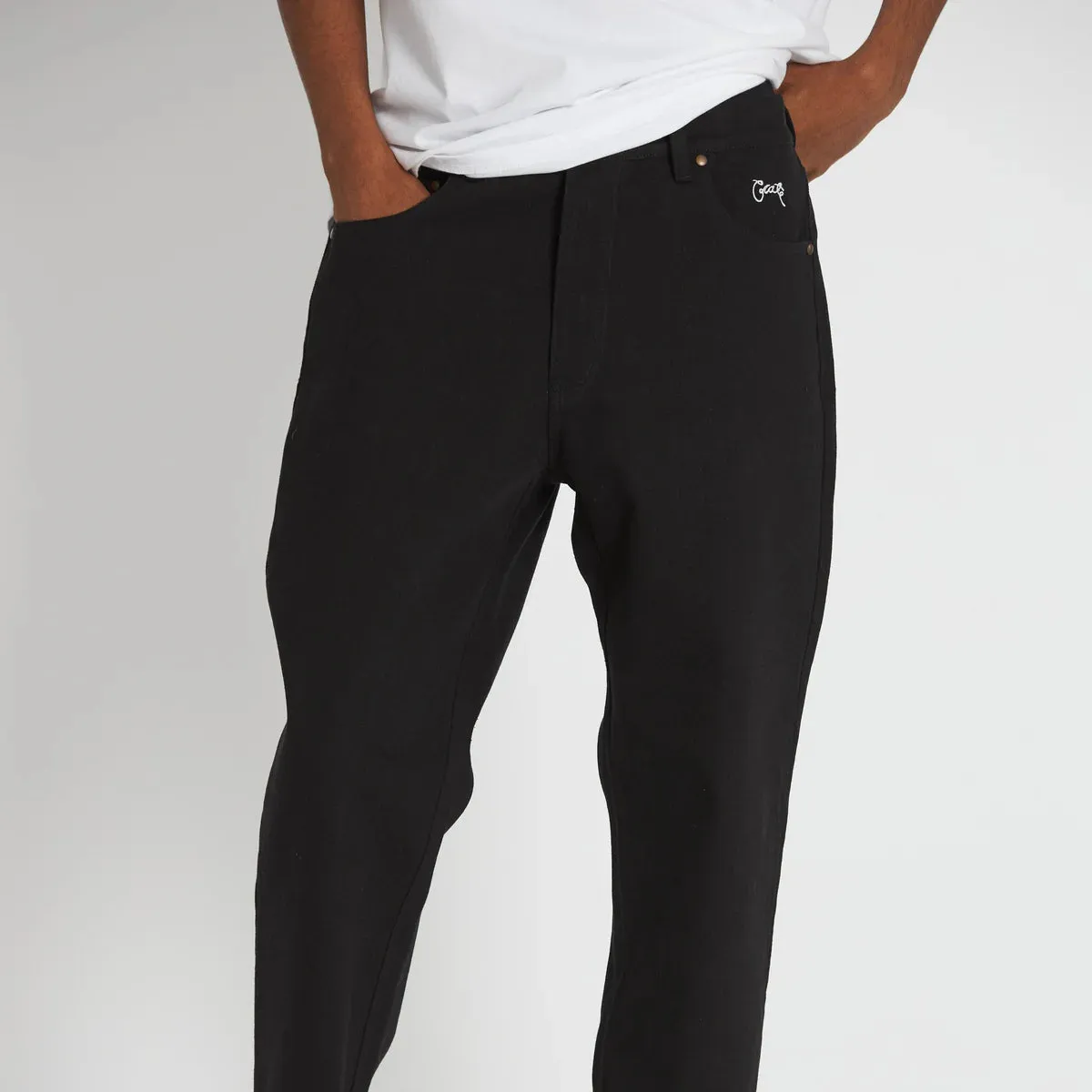 Loose Fit Denim Blk