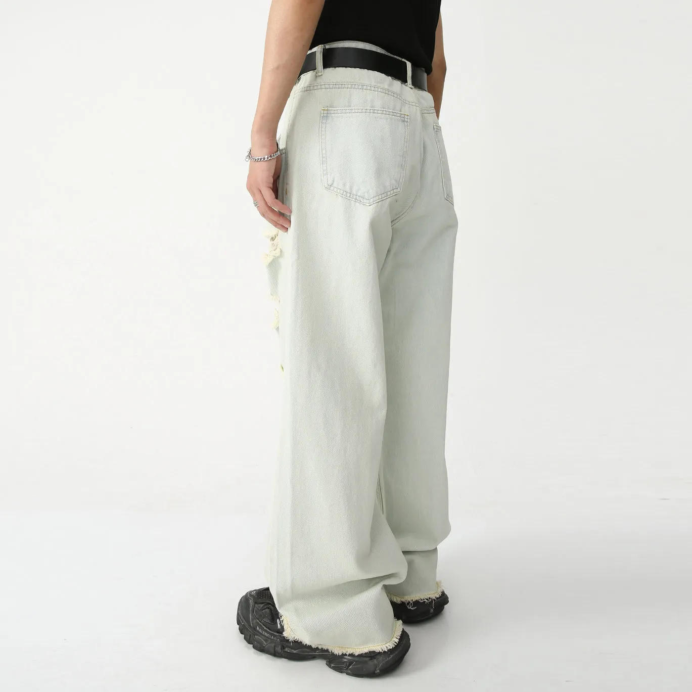 Loose Ripped American Hip Hop Street Jeans