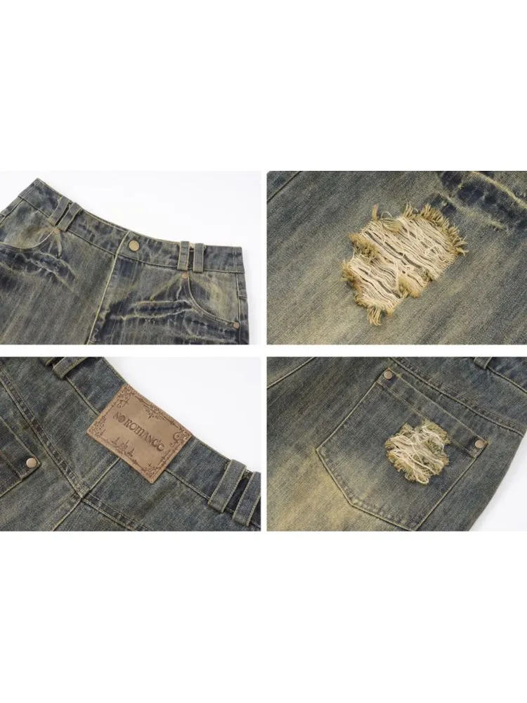 loose wide-leg jeans