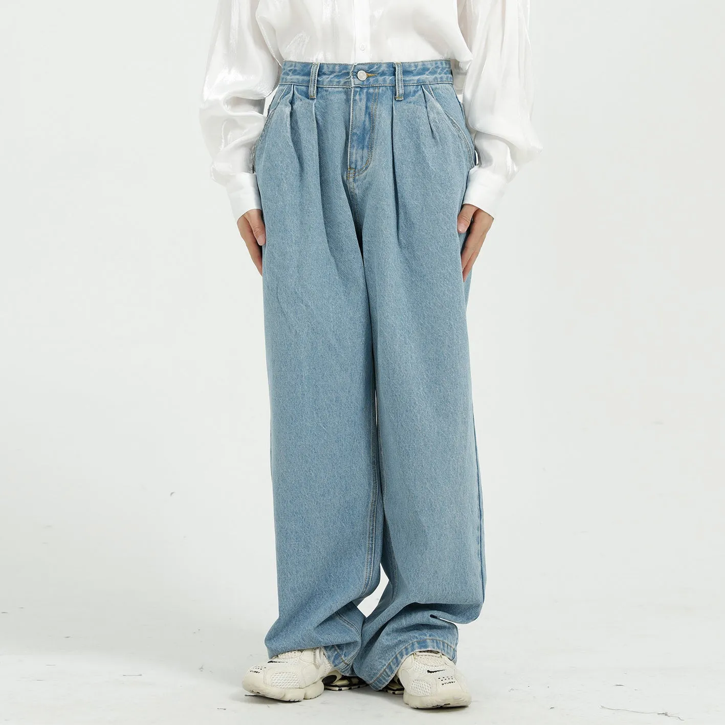 Loose Wide Leg Straight Leg Vintage Jeans
