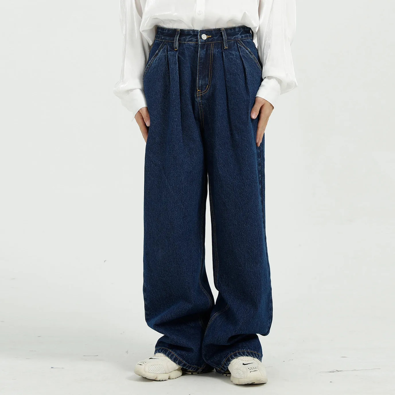 Loose Wide Leg Straight Leg Vintage Jeans