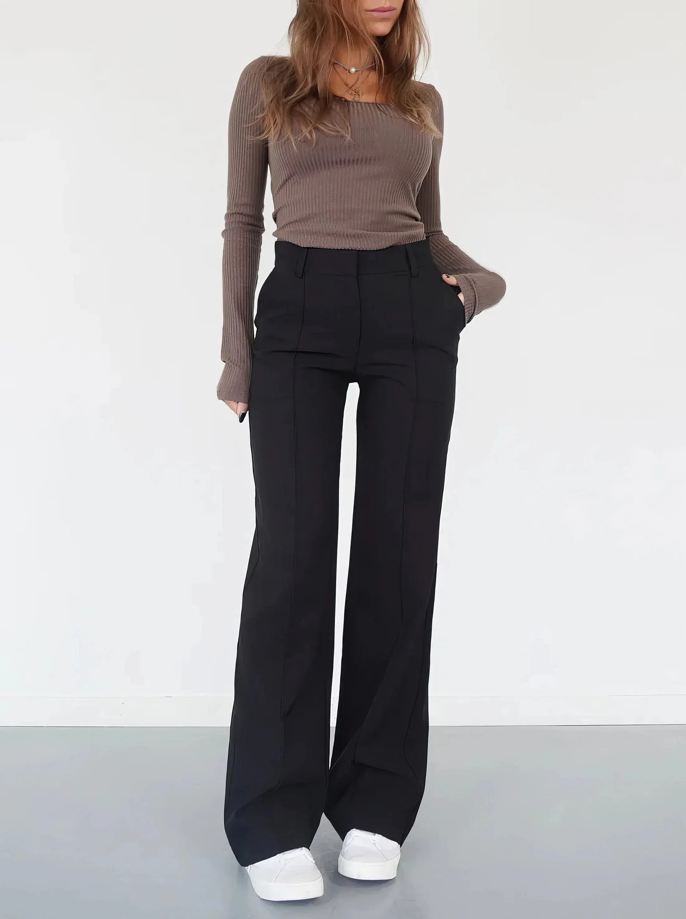 Luna | Stylish High-Waist Trousers