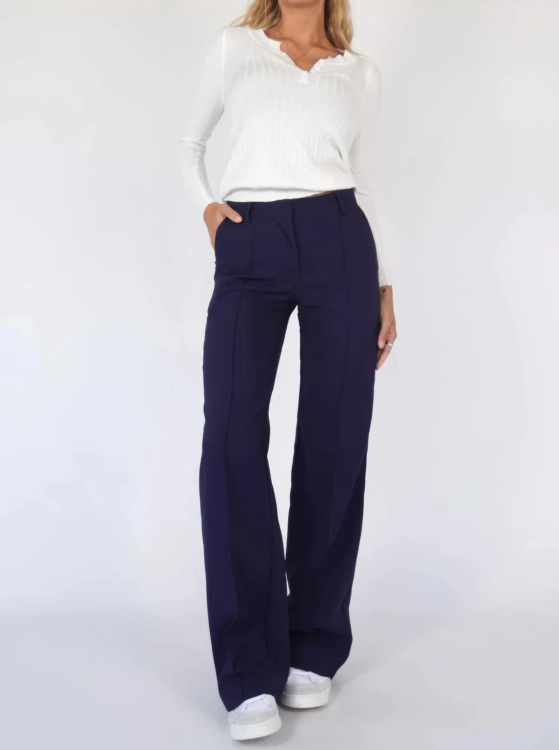 Luna | Stylish High-Waist Trousers