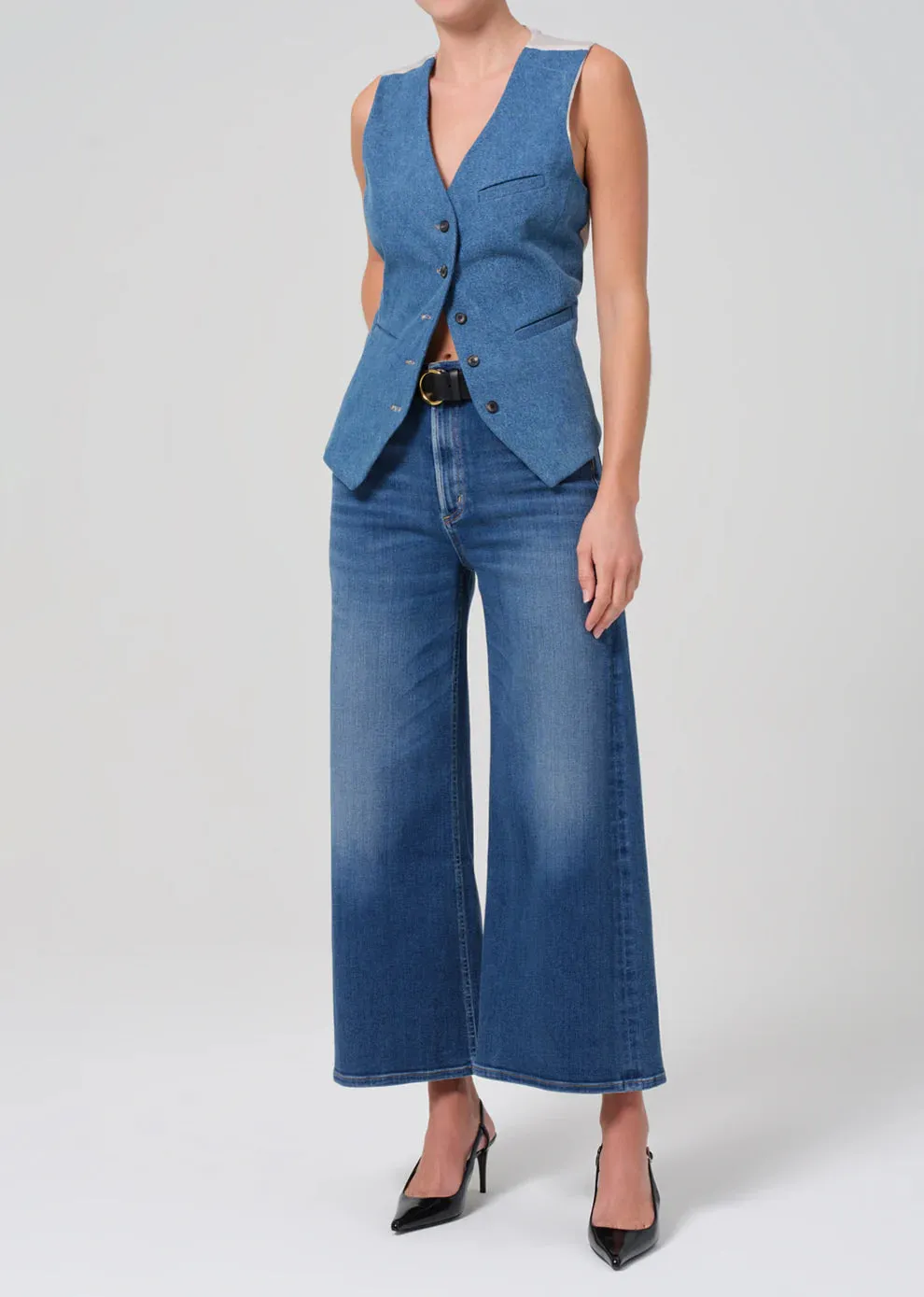 Lyra Wide Leg Crop In Ambry