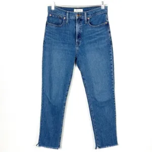 Madewell The Perfect Vintage Jean Raw Frayed Hem Jeans 28