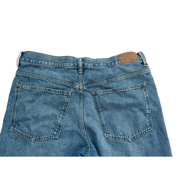 Madewell The Rail Straight Jean Reston Wash Women's Jeans 31 100% Cotton