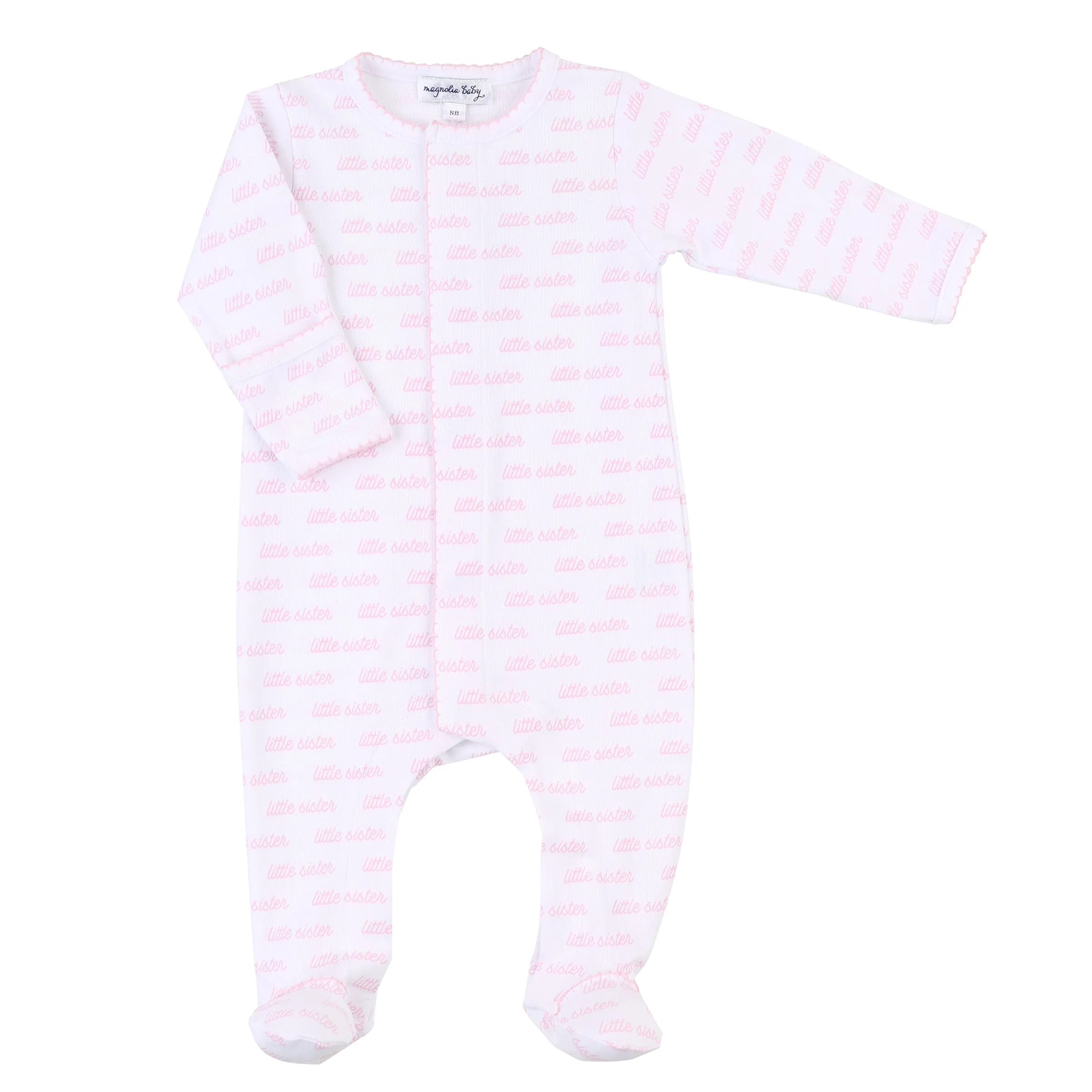 Magnolia Baby Big and Little Printed Footie - Pink