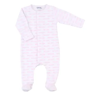 Magnolia Baby Big and Little Printed Footie - Pink