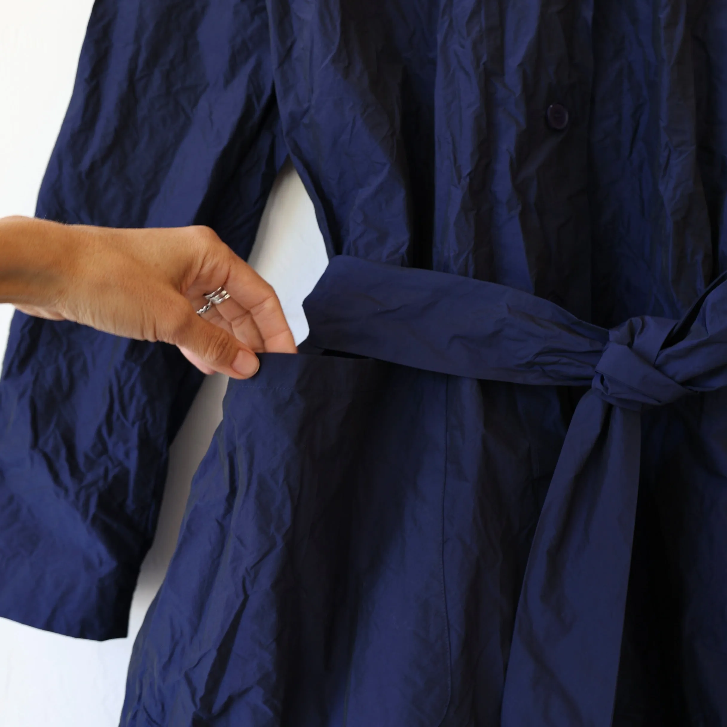 Manuelle Guibal Trench Coat - Oceanic Blue